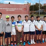 Jugadores de los dos equipos